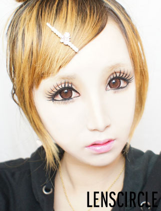 charm blue circle lenses