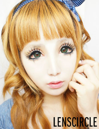 charm green circle lenses