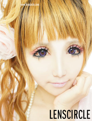 charm purple circle lenses