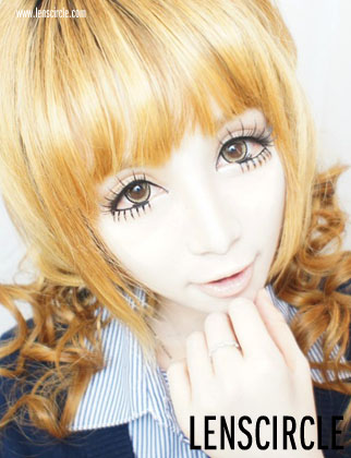 crystal brown circle lenses