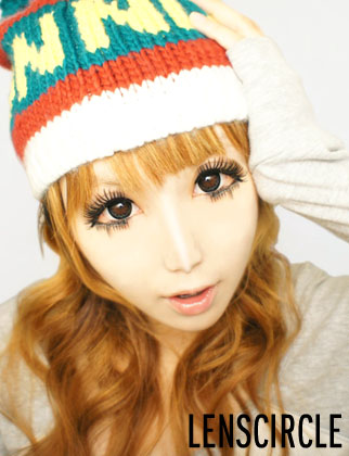 diamond black circle lenses