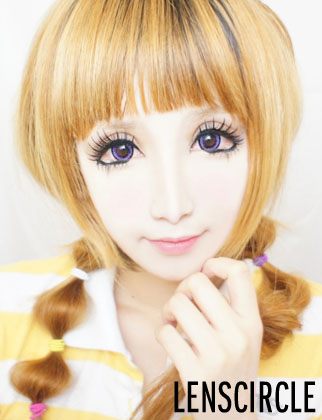 twirl purple circle lenses