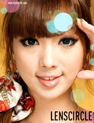 flower blue circle lenses