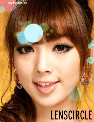 flower brown circle lenses