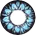 flower blue circle lens
