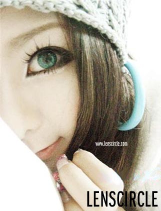 green nudy circle contact lenses