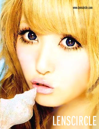 blue super angel circle contact lenses