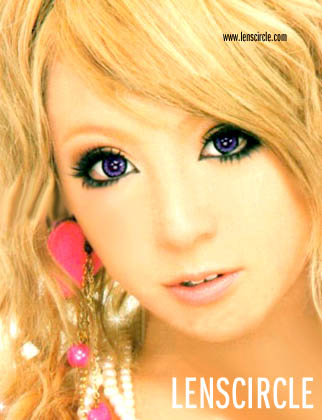 purple super angel circle contact lenses